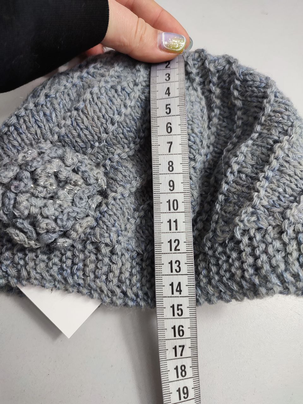 Шапка вязаная с шерстью