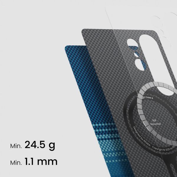 Чехол Pitaka Tactile Woven для Samsung Galaxy S25 Ultra, Восход луны| Moonrise
