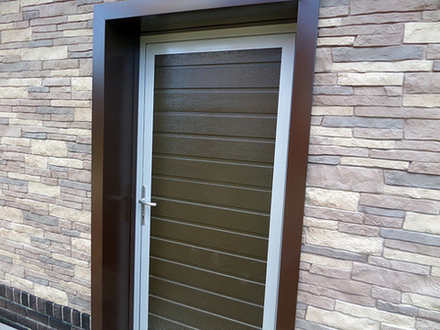 Откос оконный металлический 100мм (сложный) RALL 5005-Сигнальный синий 0,45мм  2м