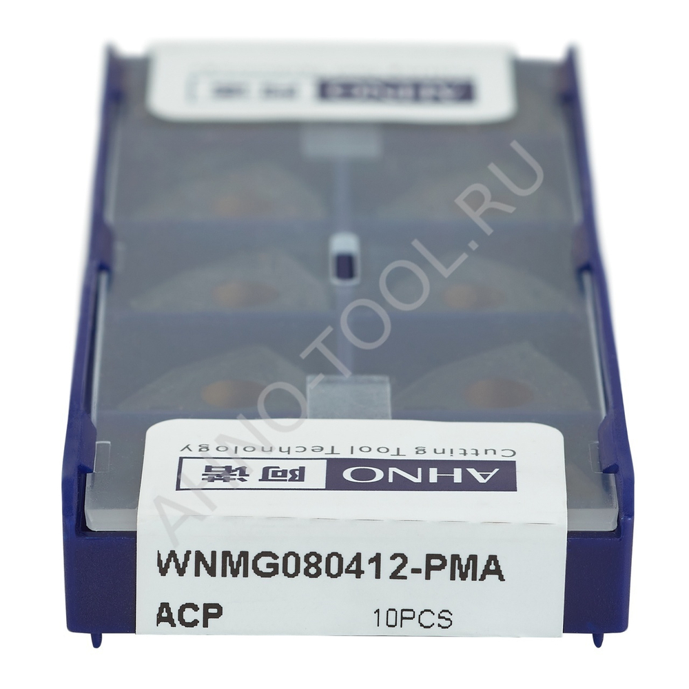 Пластина твердосплавная ISO WNMG080412-PMA ACP20E AHNO по стали, получистовая