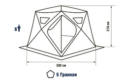 Палатка зимняя HIGASHI WINTER CAMO CHUM