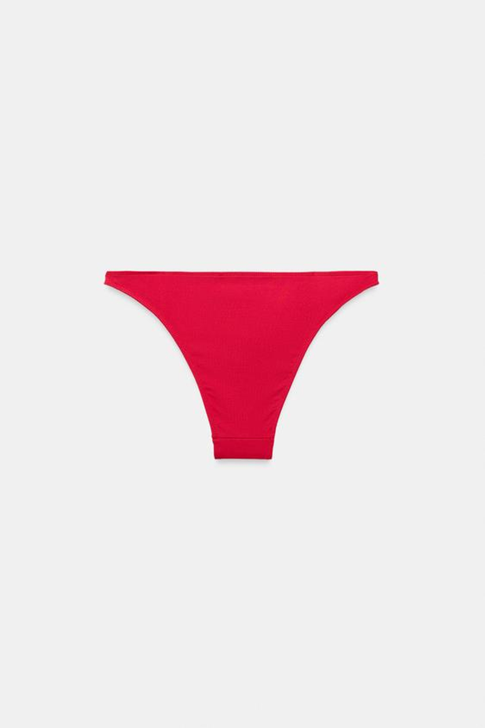 ZARA ОДНОТОННЫЕ ПЛАВКИ-БИКИНИ, КРАСНЫЙ