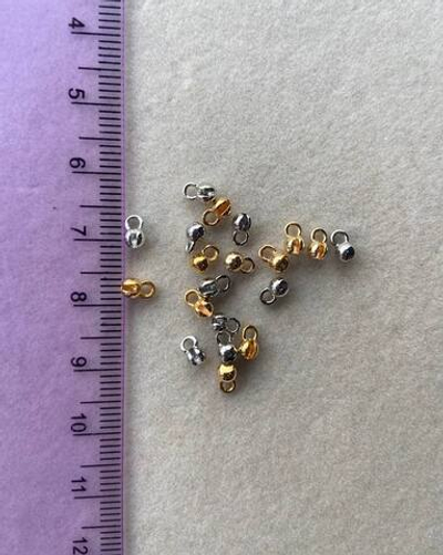 2166-з Каллот жесткий 5*3мм, позолота, шт