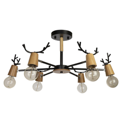 10024/6 Black Люстра на штанге LOFT IT Sven