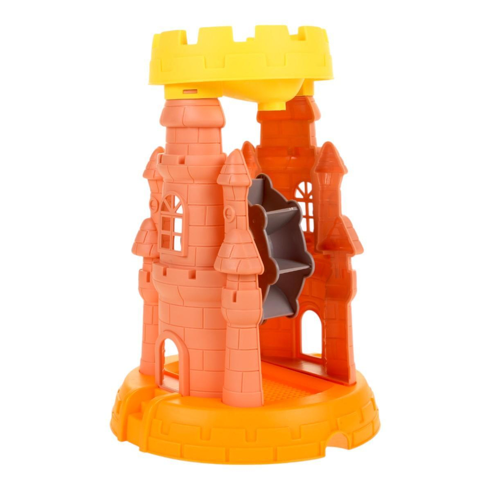 Набор для игры в песок: (6 предм.) совок,грабли,2 форм.,сет. YF3633