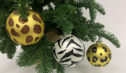 Набор шаров 12шт 8см House of Seasons с животным орнаментом в ассортименте 3 вида