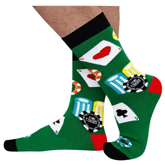 Носки "Казино Монте-Карло", р-р 40-46 (зеленый)