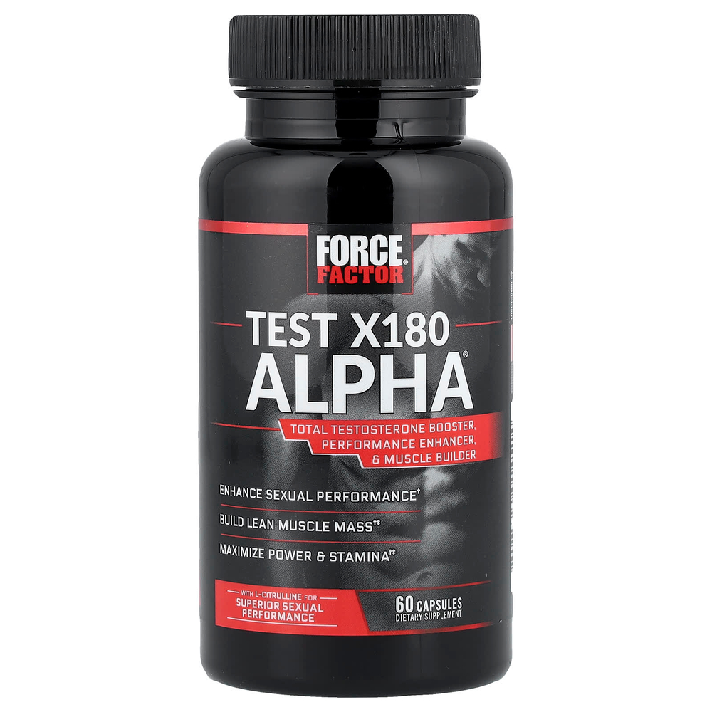 Force Factor, Test X180 Alpha®, 60 капсул