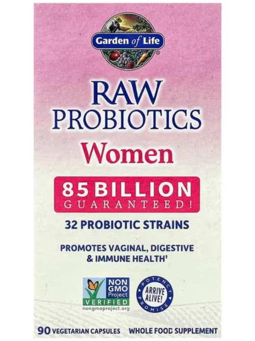 RAW Probiotics Пробиотик для женщин 85 млрд 90 капсул