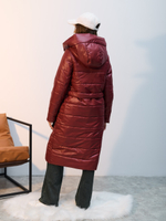 Пальто  демисезонное "Анель" бордо