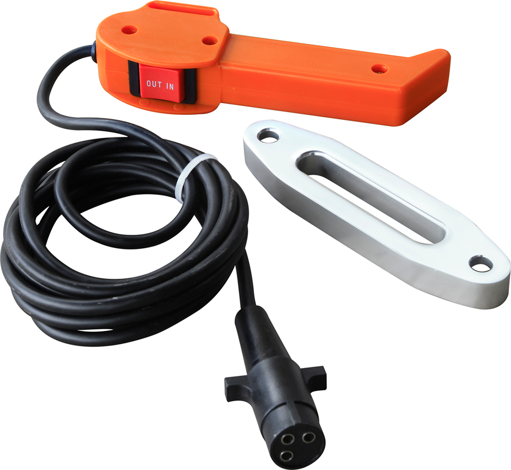 Лебёдка электрическая 12V Runva EWX4500USR 2040 кг (синтетический трос)