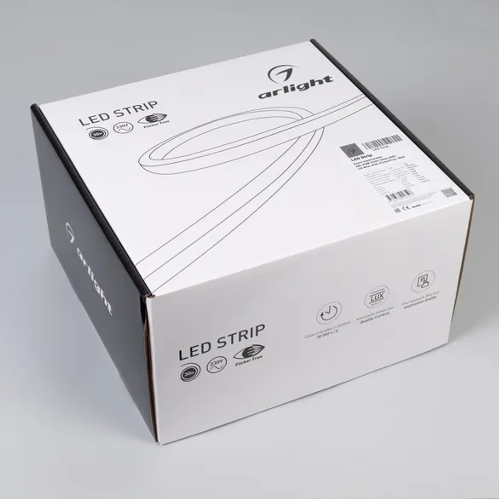 Светодиодная лента герметичная ARL-PSW-U320-16mm 230V White6000 (10 W/m, IP65, FlickerFree, 30m) (Arlight, -) 054195