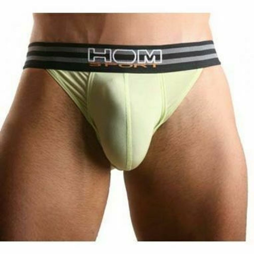 Мужские трусы танга светло-зеленые HOM Sports Color Therapy Tanga Brief Light Green