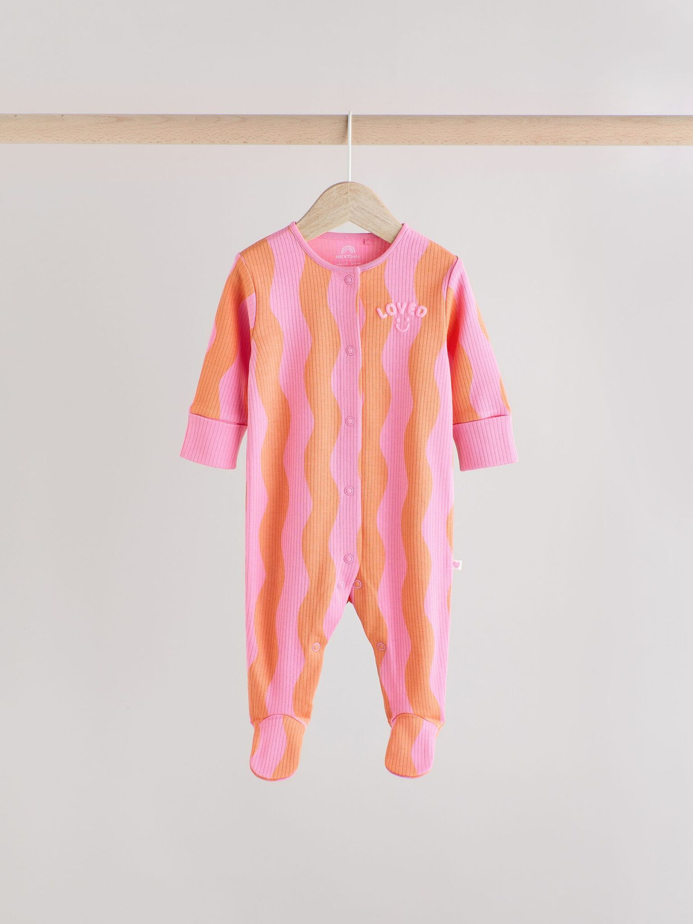 Комбинезон / Cлип для малышей Next E18-338, 3 шт., Розовый, Оранжевый, Светло-желтый