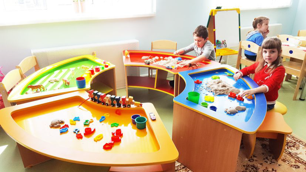 Тактильный песочный комплекс Ручеек