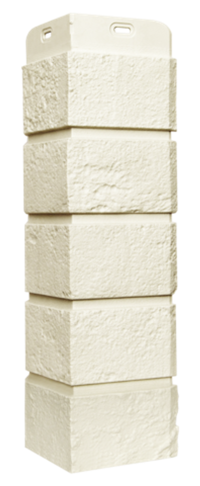 Угол "Состаренный кирпич Стандарт" - Молочный