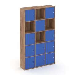 Locker plus Комплект №9 LK.K-009 Дуб Табак/Синий 1188*350*1983