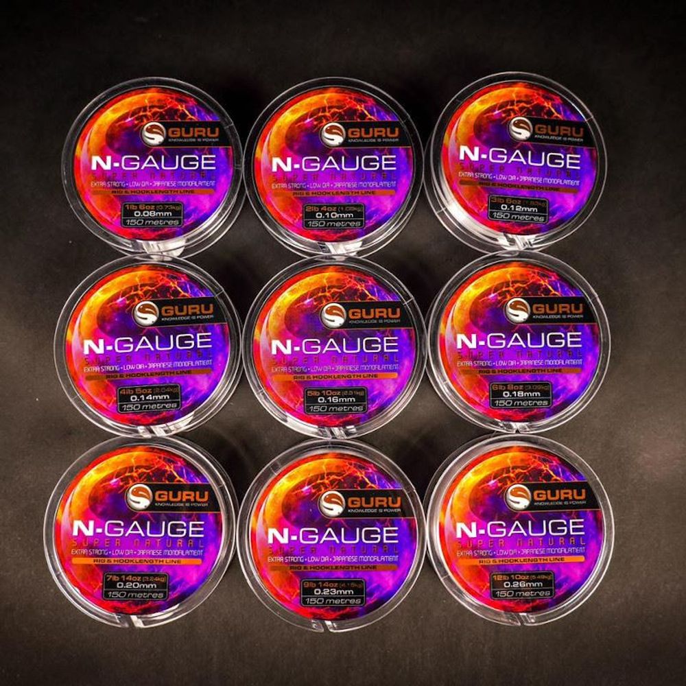 GURU Леска N-Gauge Super Natural Clear 0.26мм 150м