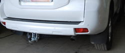 Фаркоп оцинкованный Galia T065A для Toyota Land Cruiser Prado 2003-2009, 2009-, Lexus GX 470 2003-2009, GX 460 2009-(паспорт и сертификат в комплекте)(без электрики)