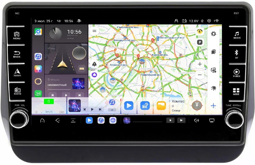 Магнитола для Hyundai Grand Starex 2019+ - Carmedia OL-9727 (кнопки и крутилки) Android 13, TS20, 6+128Гб, CarPlay, 4G SIM-слот