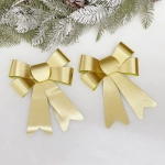 Бант на ёлку «Сказочные блики» (набор 2 шт), Золото