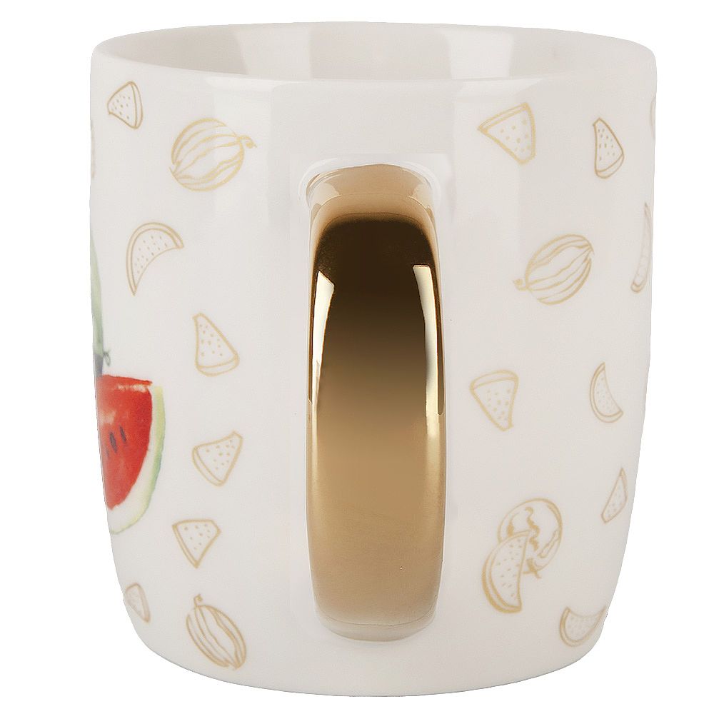 Кружка "Фруктовый сад.Арбуз" v=350мл (фарфор) (подарочная упаковка)