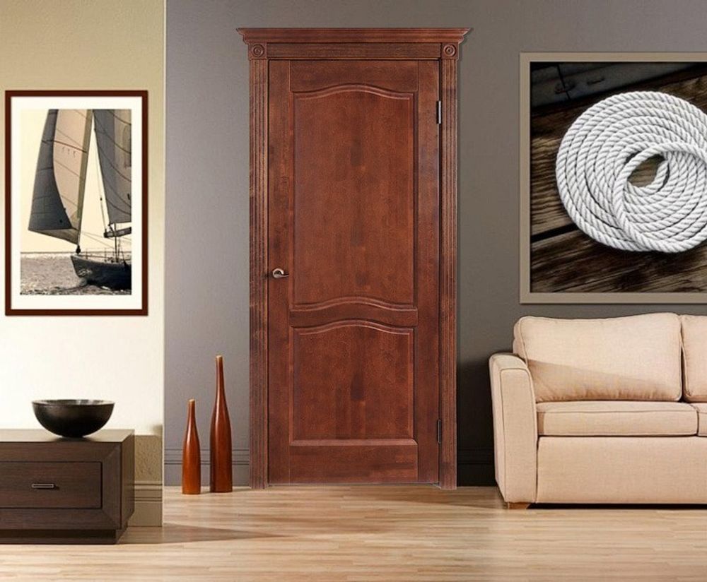 Межкомнатная дверь Vilario Лео античный орех гладь