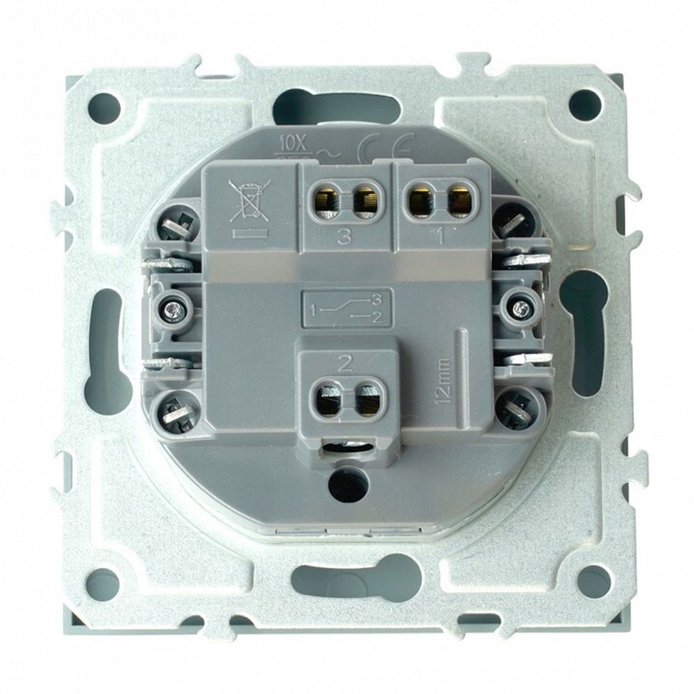 Переключатель перекрестный одноклавишный Stekker Эмили 49945