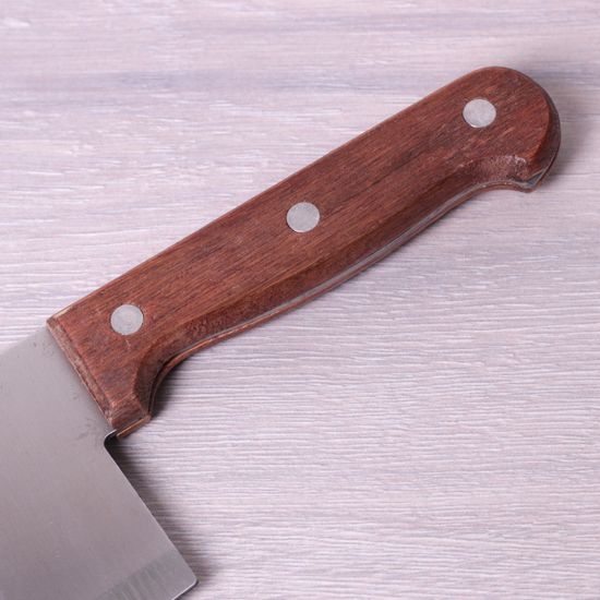 Тесак кухонный из нержавеющей стали Kamille KM 5305 с деревянной ручкой (лезвие 18 см, рукоятка 11,5 см)