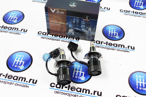 Автолампы светодиодные LED "V3" Mini H4