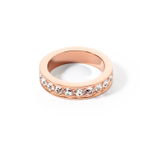 Кольцо  Coeur de Lion Crystal-Rose gold 17.2 мм 0131/40-1822 54