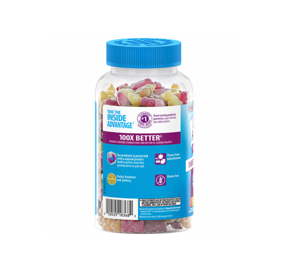Пробиотик Schiff Digestive Advantage, 120 жевательных конфет