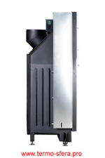 Каминная топка Экокамин ВЕГА 1600 PB чёрный шамот подовое горение