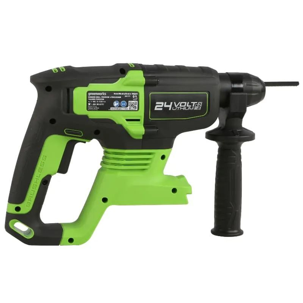 Перфоратор аккумуляторный бесщеточный Greenworks GD24SDS2 2 ДЖ, 24V (в компл. с АКБ 4АЧ и ЗУ) Greenw