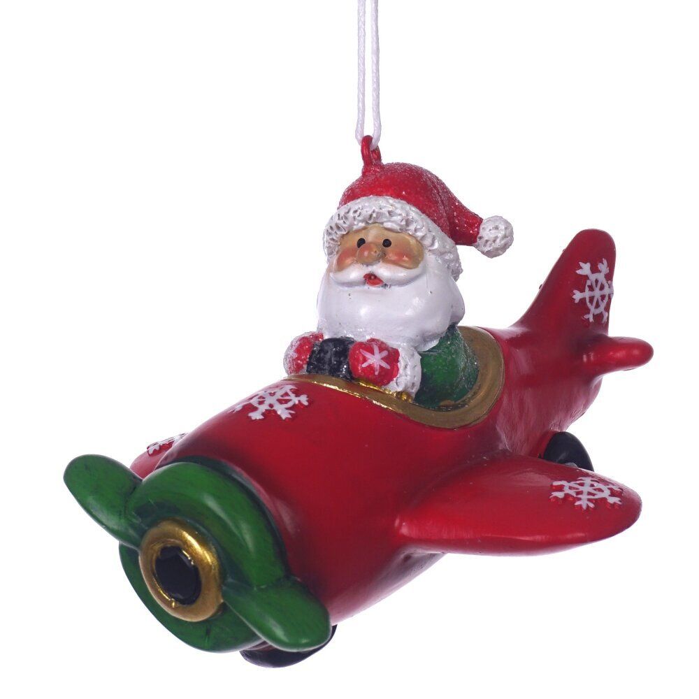 GAEM Фигурка декоративная подвесная "Снеговик/Дед Мороз", L10 W8,5 H7 см, 2в.