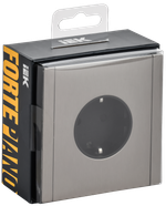 FORTE&PIANO Розетка 1-местная с заземлением с защитными шторками винтовое крепление 16А FP715M металл никель IEK