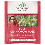 Organic India, Tulsi Tea, роза с корицей, без кофеина, 18 пакетиков для заваривания, 32,4 г (1,14 унции)