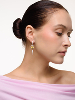 Серьги "NEW Posh" из жемчуга с цирконами