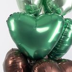 Шар (19''/48 см) Сердце, Кактус, Бохо, 1 шт.