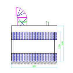 WDK-510M Пост подготовки с двумя полосами решёток для монтажа на приямок, с функией подогрева