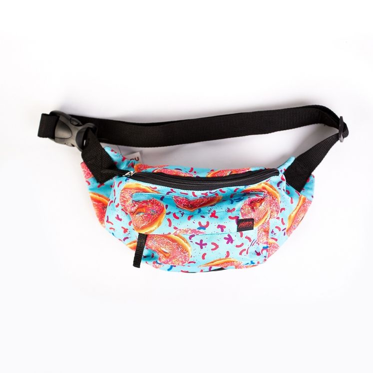 Поясная сумка HOOK Пончики, голубой