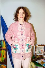 Куртка Soeurs с Двумя Расшитыми Карманами / Foxberry Jacket бордовая