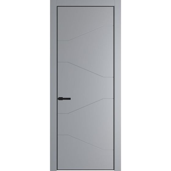 Фото межкомнатной двери эмаль Profil Doors 2PE смоки глухая кромка чёрная