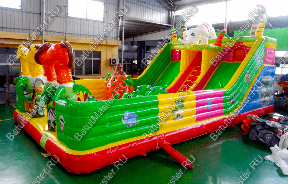 Коммерческий надувной батут "Сафари парк" 12*7*7 м