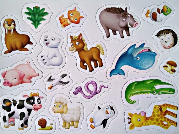 Игра "Магнитные истории "Кто где живет?"