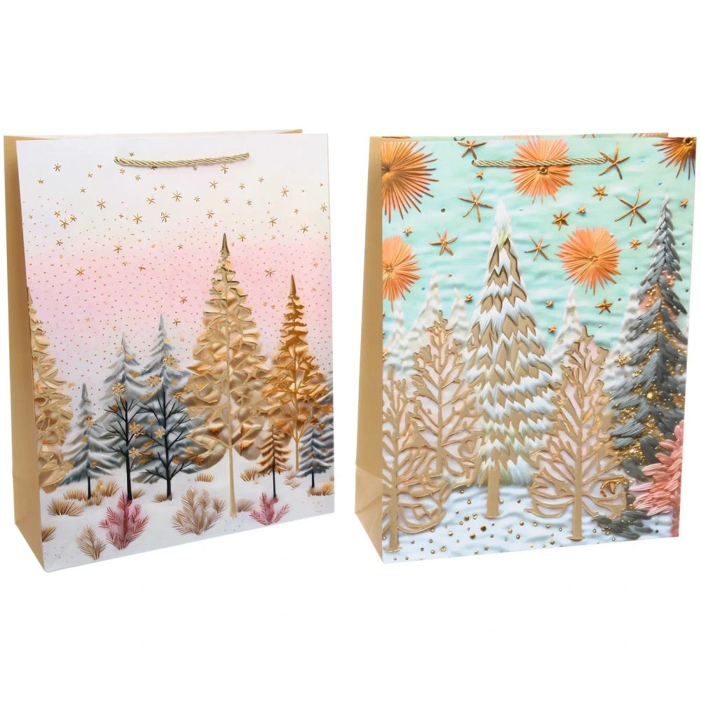 Пакет подарочный «Зимний Рассвет» 31*40*12 см, микс