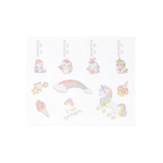 Маркер текстовыделитель Basir, серия "Единорожки", 10 см, цветная упаковка, разноцветные, набор 4 шт, ассорти