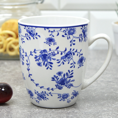 Кружка 340мл Голубой ситец