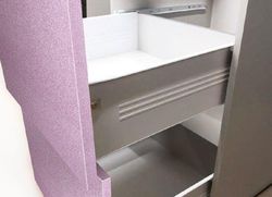 Модульный кухонный гарнитур «Олива» 2800 (черный металлик/зеленый металлик), ЛДСП, ДСВ Мебель