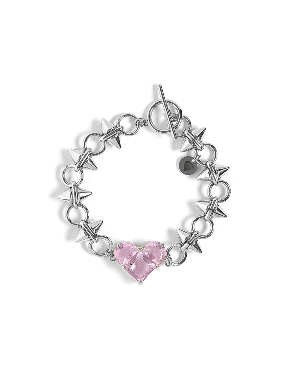 Браслет "Pink big soul thorn" Silver